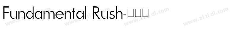 Fundamental Rush字体转换